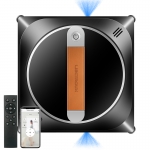 Robot nettoyeur de vitres Liectroux YW910,double pulvérisation d'eau,serpillière intelligente, aspirateur robot pour le sol, les fenêtres et les murs de la maison,fonctionnement sans rebord,carte AI